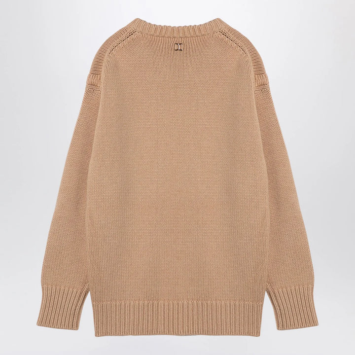 Chloé - Nude cashmere and cotton oversize jumper