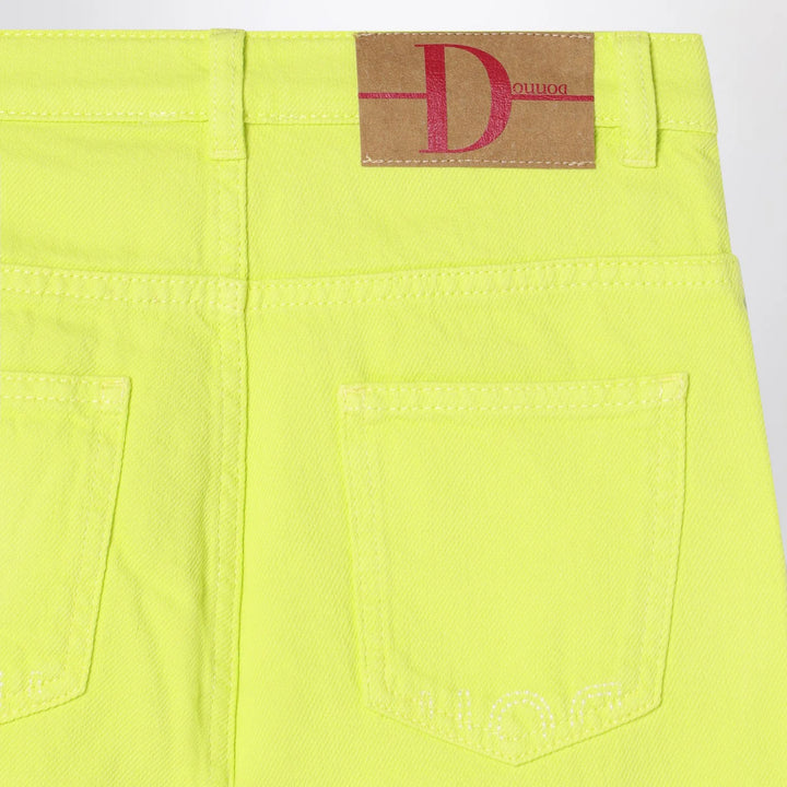 Douuod - Lime yellow cotton pants