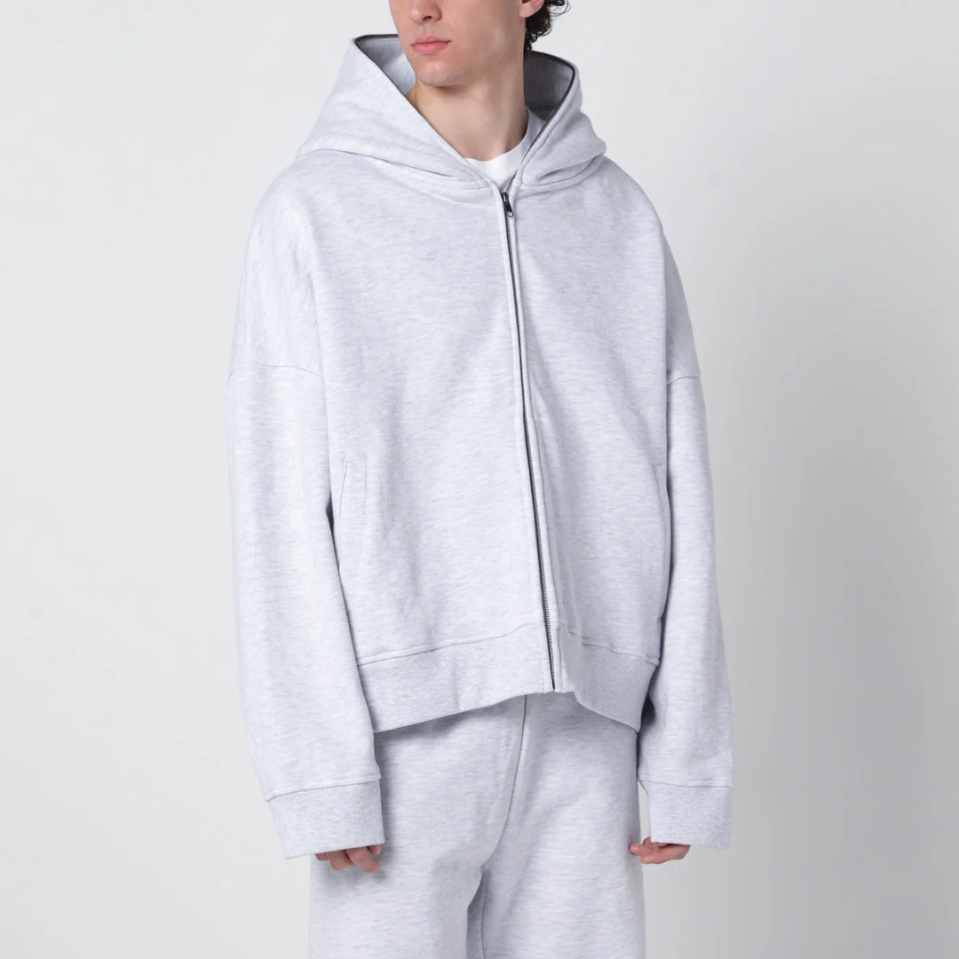 Entire Studios - Grey cotton zip-up hoodie