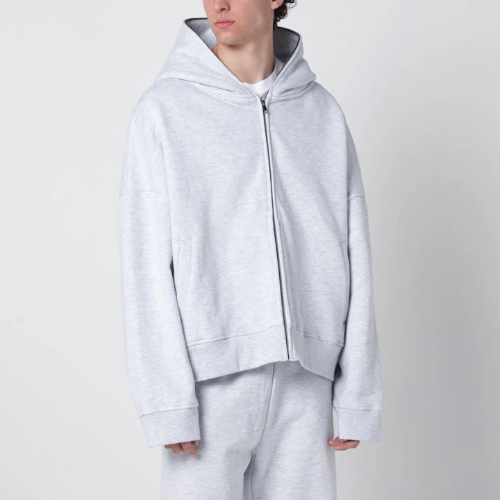 Entire Studios - Grey cotton zip-up hoodie