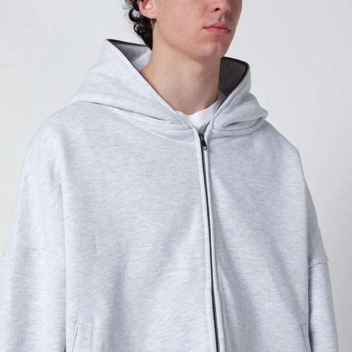 Entire Studios - Grey cotton zip-up hoodie