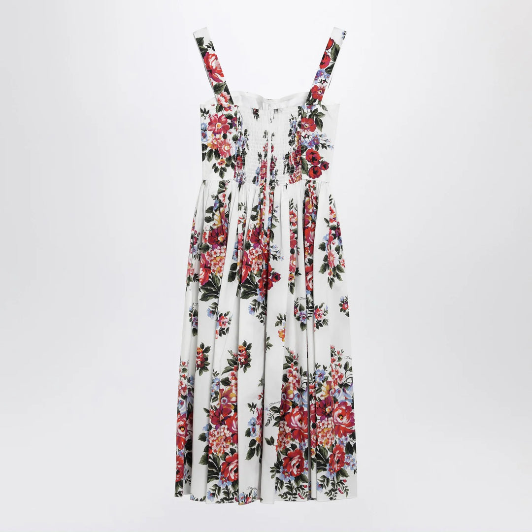 Dolce&amp;Gabbana - White dress with floral print