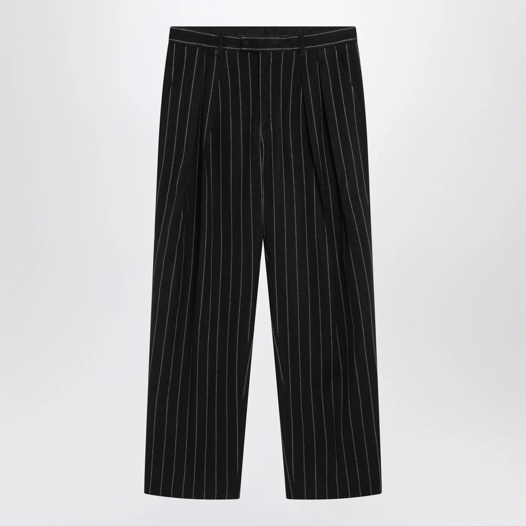 Dolce&amp;Gabbana - Striped wool-blend trousers