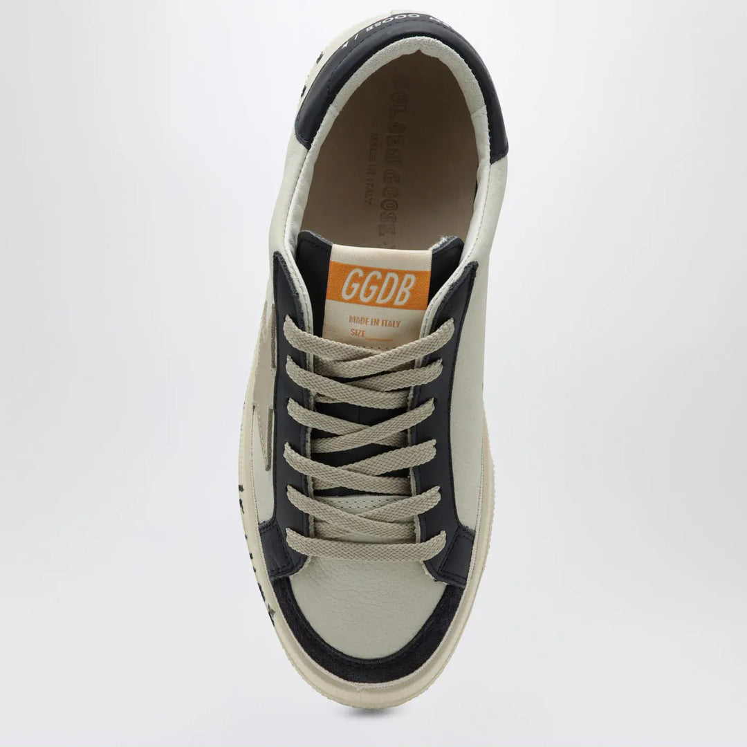 Golden Goose - White/blue May Sneakers with platinum star Brand Shoes