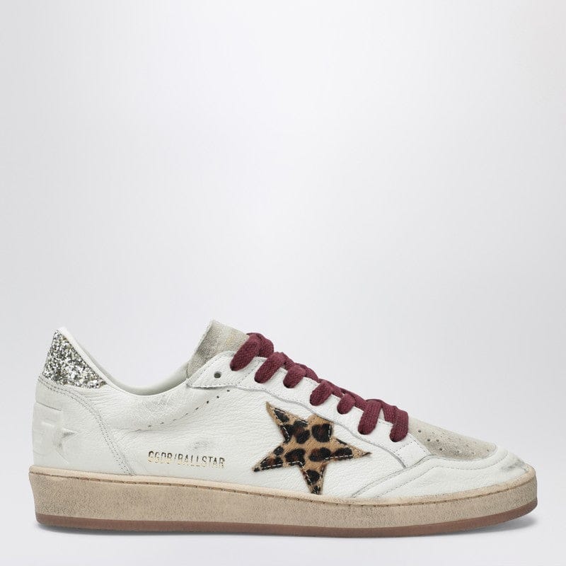 Shoes Golden Goose - Ball Star sneakers with leopard-print pony hair star - 38 IT Brand