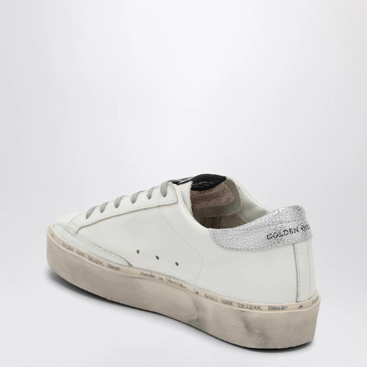 Golden Goose - White/silver Hi-Star Sneakers