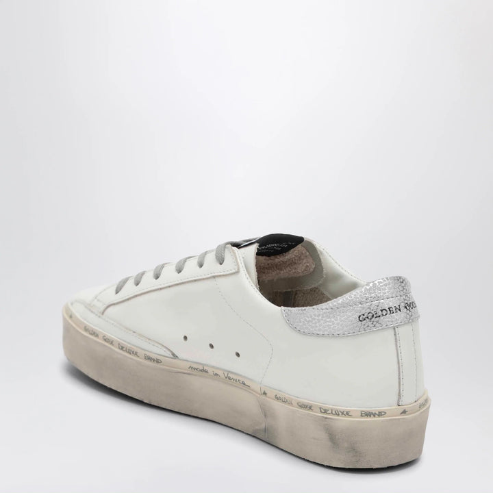 Golden Goose - White/silver Hi-Star Sneakers