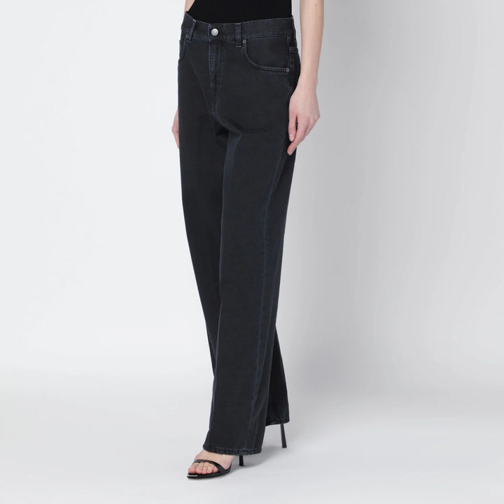 HAIKURE - Charcoal wide-leg jeans