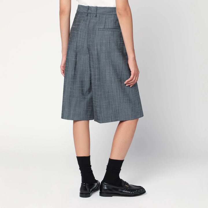 Jil Sander - Bermuda in lana dark sky