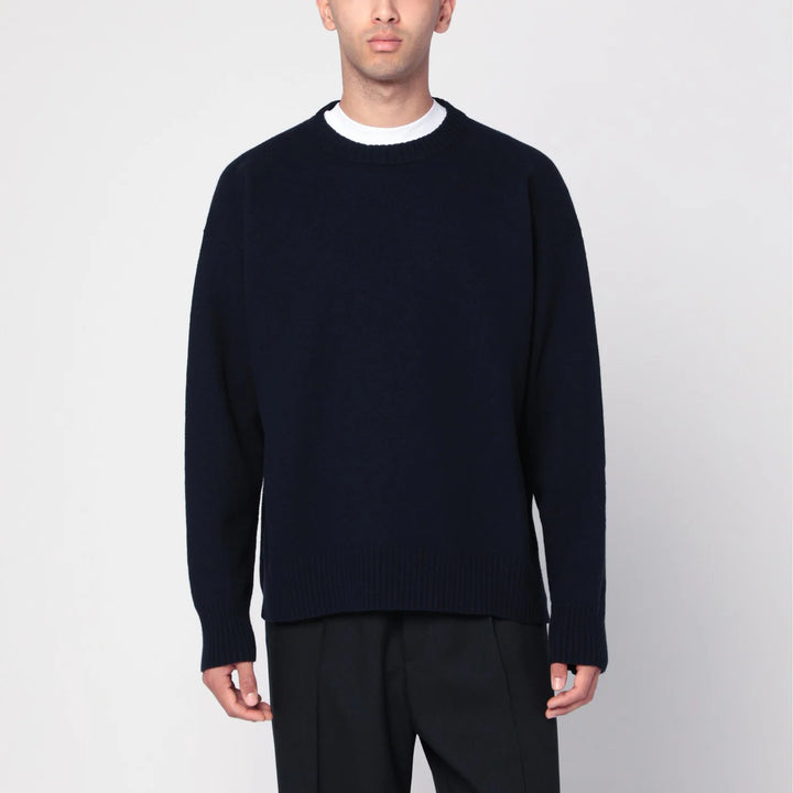 Jil Sander - Midnight blue cotton T-shirt