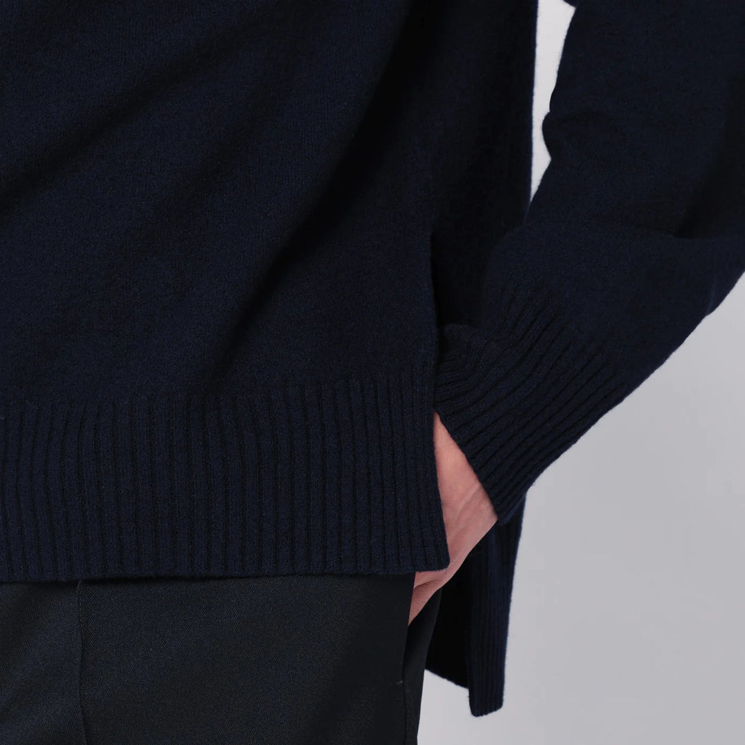 Jil Sander - Midnight blue cotton T-shirt