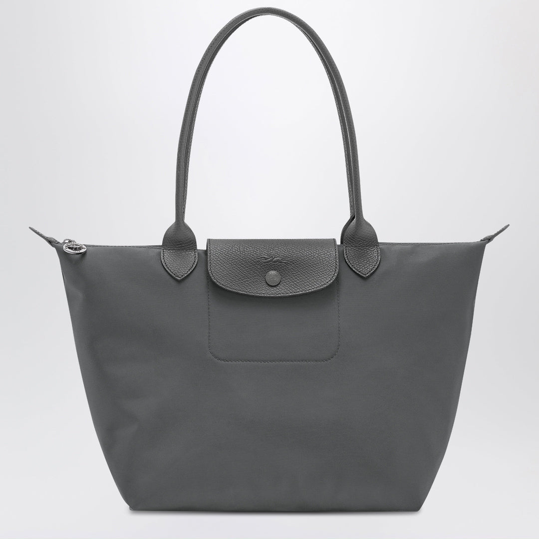 Longchamp - Anthracite grey shopping bag M Le Pliage One