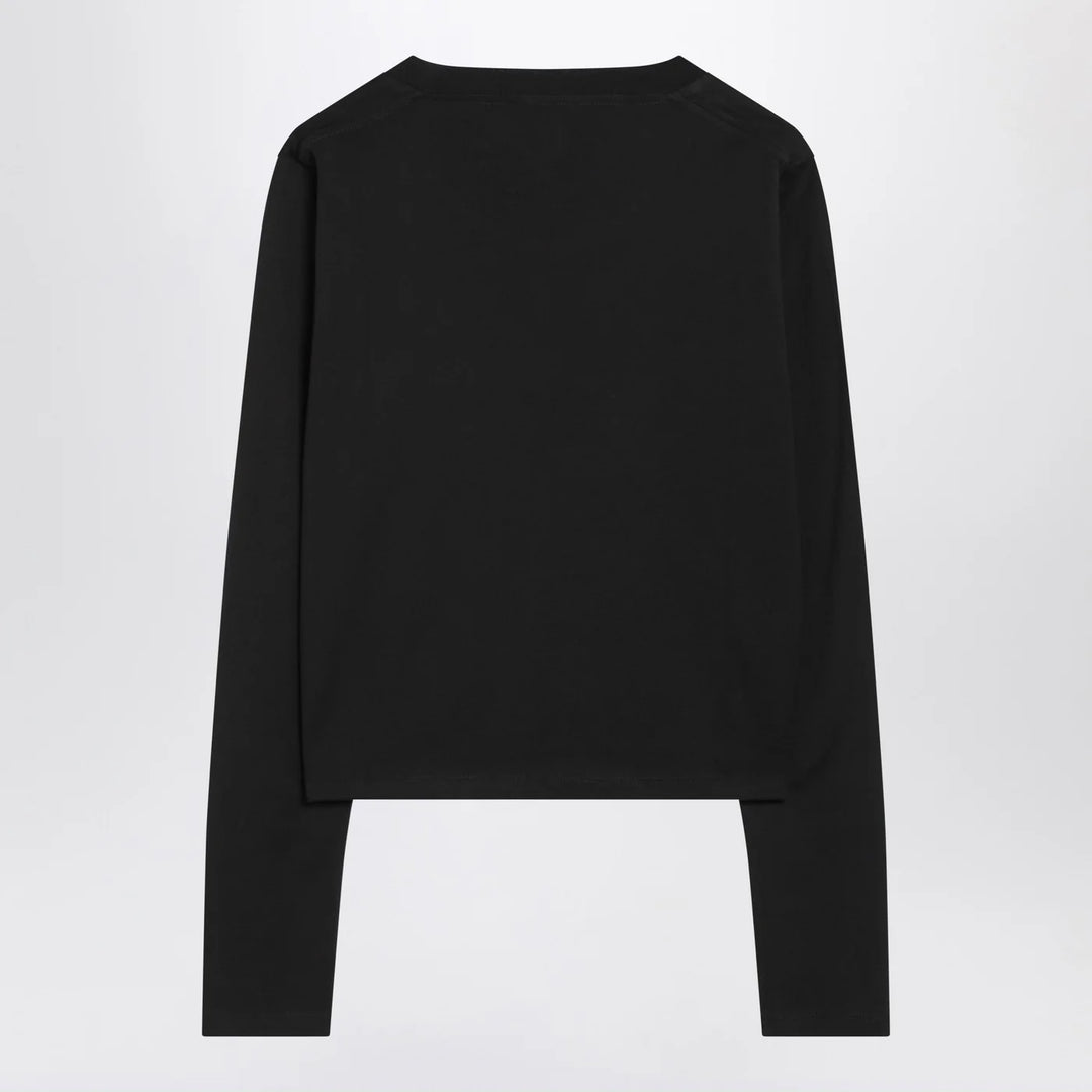 LouLou De Saison - Black cotton crew-neck T-shirt