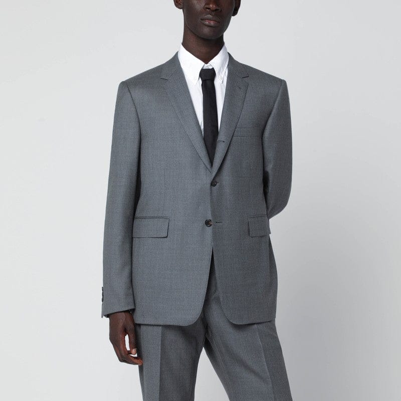 Coats & Jackets Thom Browne - Grey single-breasted wool jacket - 5 Brand