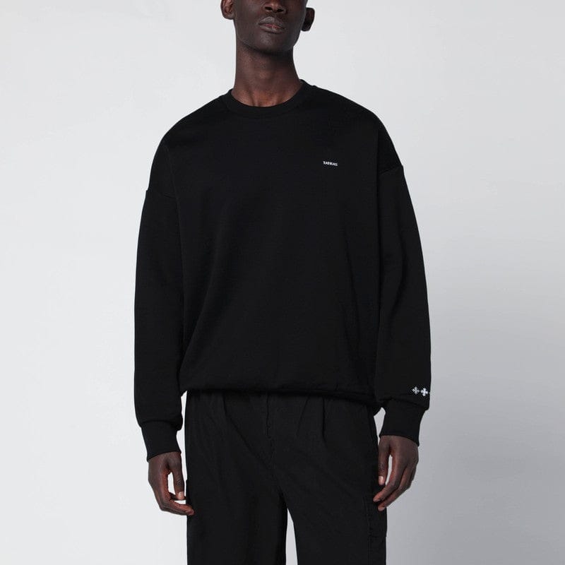 Shirts & Tops TATRAS - Black cotton sweatshirt with embroidered logo - 3 Brand