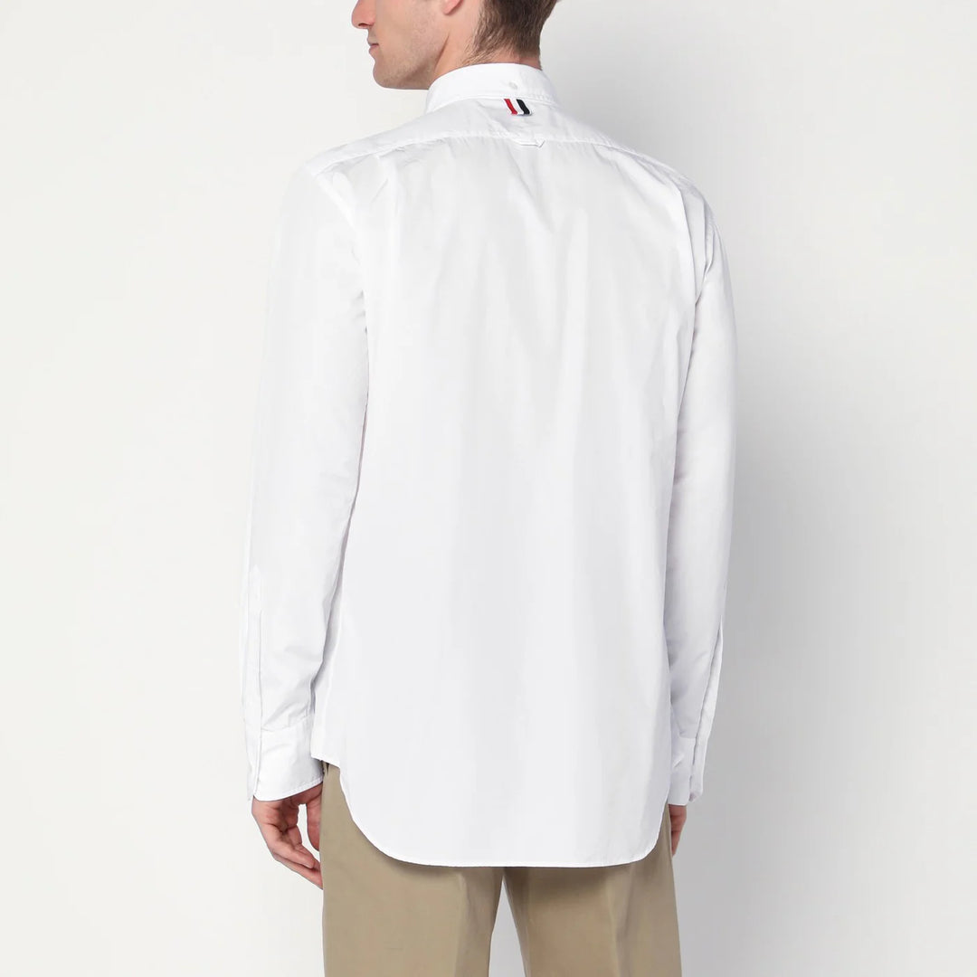 Thom Browne - White button-down cotton shirt