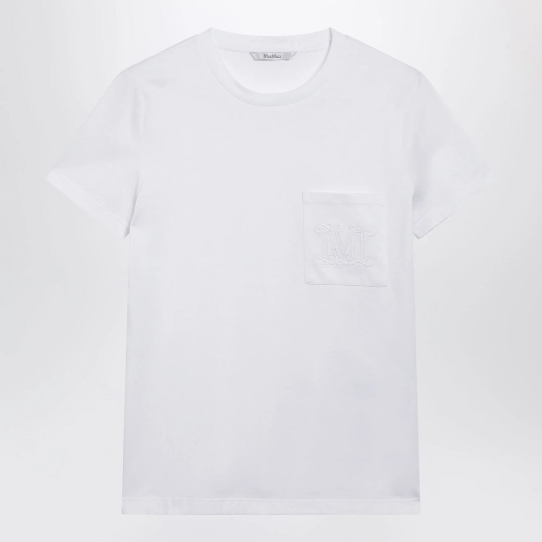 Max Mara - White cotton jersey T-shirt