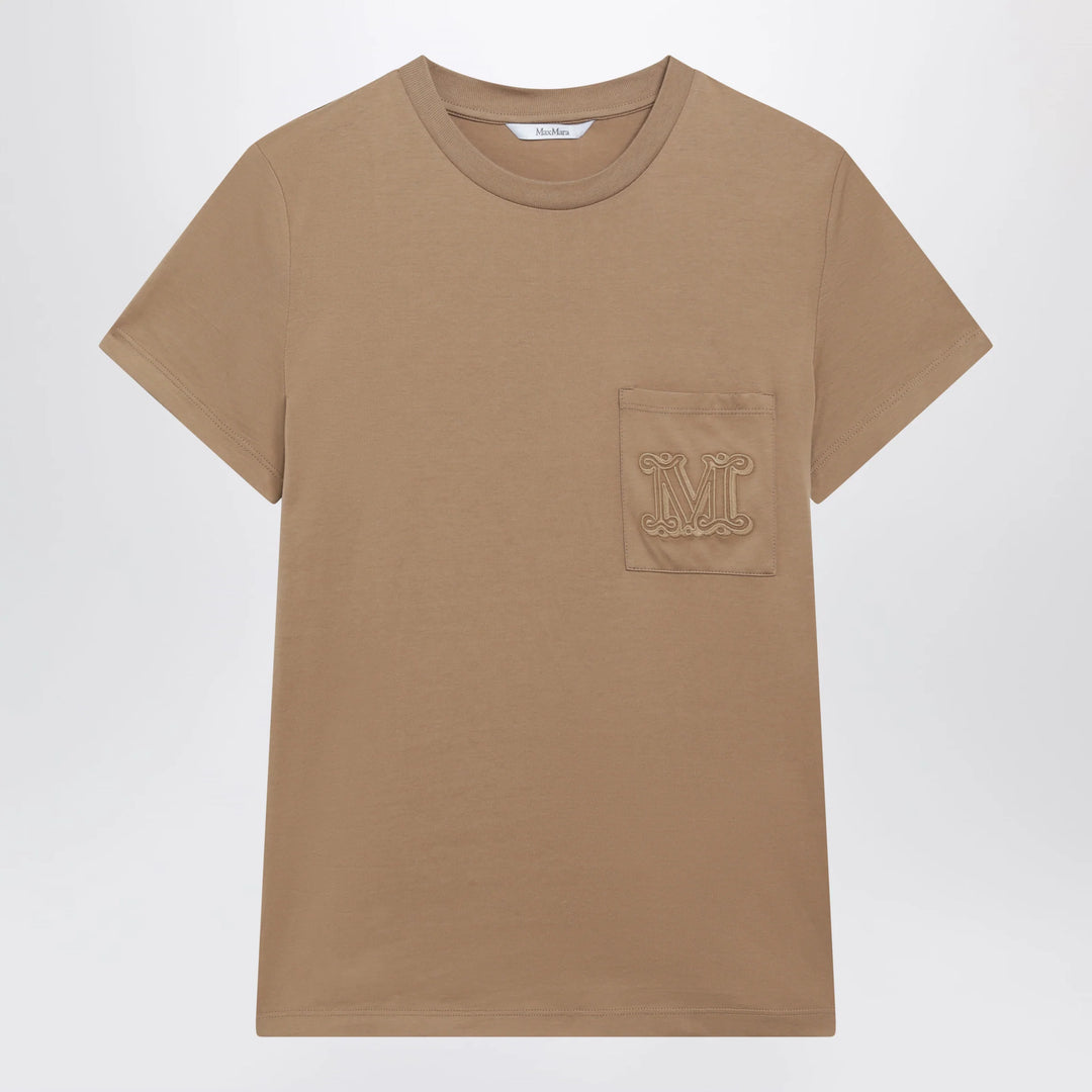 Max Mara - Camel cotton jersey T-shirt