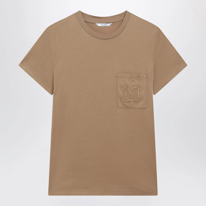 Max Mara - Camel cotton jersey T-shirt
