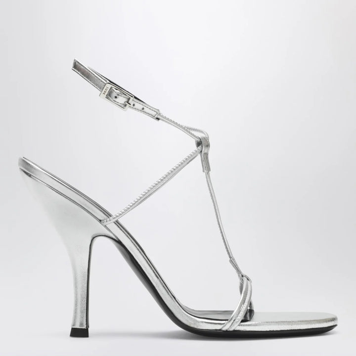 Jude - Mixer sandal in silver leather