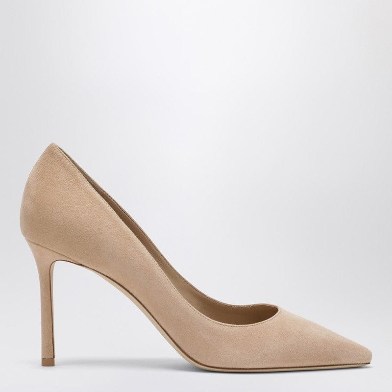 Shoes Jimmy Choo - Romy 85 light beige suede pumps - 38,5 IT Brand