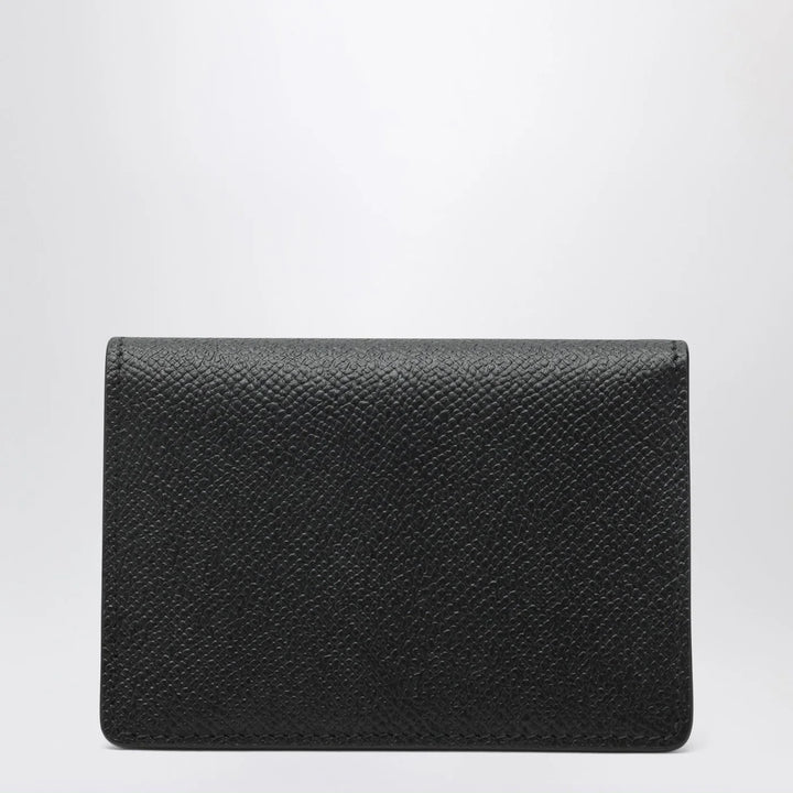 Maison Margiela - Black leather credit card holder