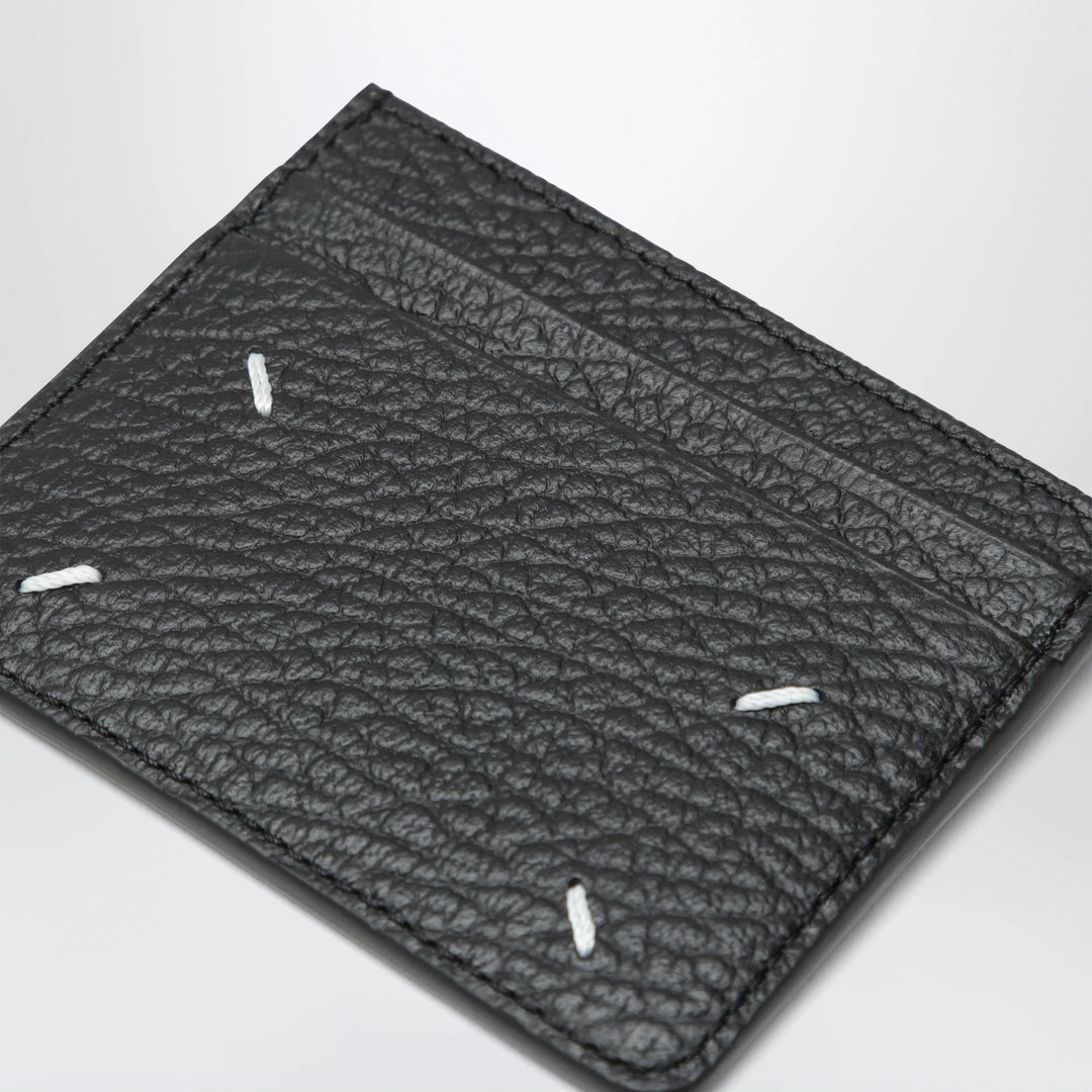 Maison Margiela - Black Four Stitches calfskin card holder