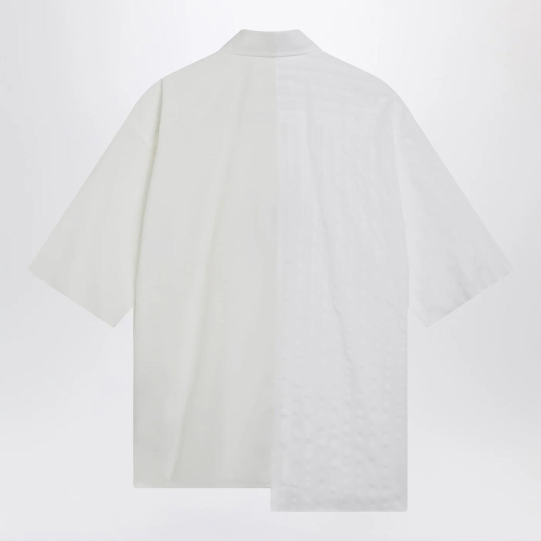 MM6 Maison Margiela - Two-tone cotton poplin shirt