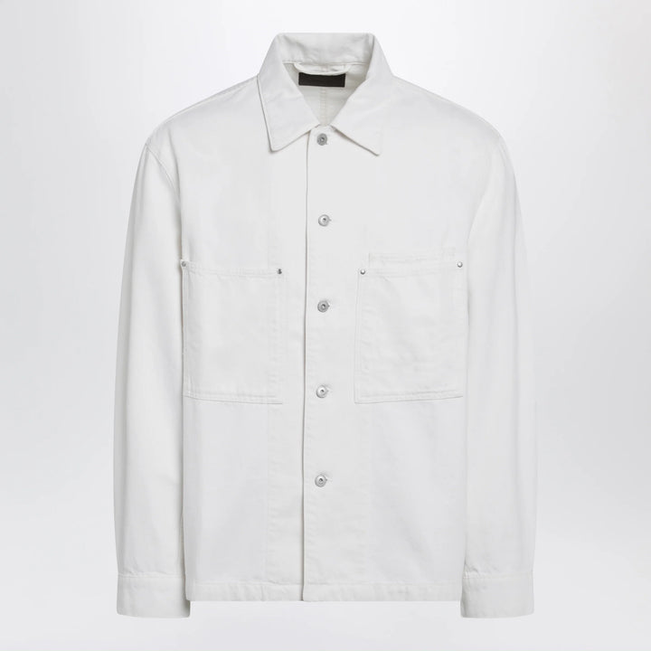 LEMAIRE - White denim shirt jacket
