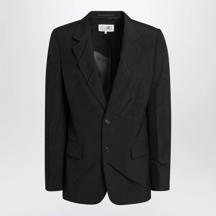 MM6 Maison Margiela - Black wool-blend jacket