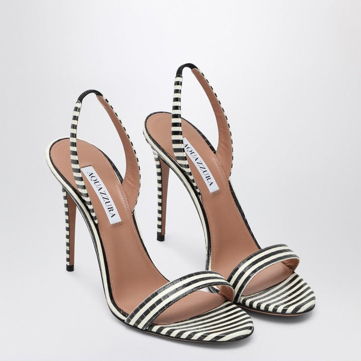 Sandals 38 Aquazzura So Nude 105 white and black sandals Brand