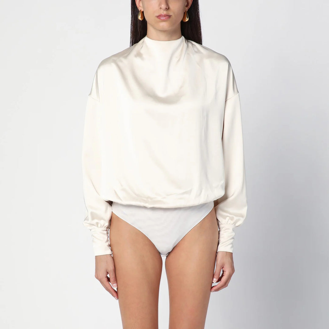 THE ANDAMANE - Sylvia milk-white bodysuit