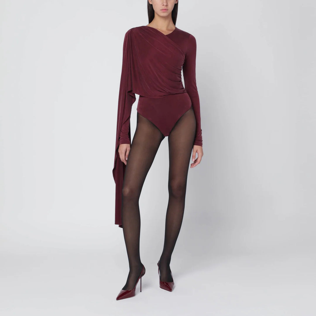THE ANDAMANE - Xenia rouge noir bodysuit