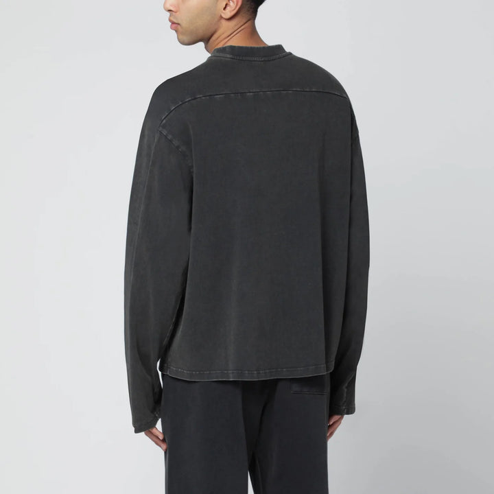 Entire Studios - Black washed long-sleeve top