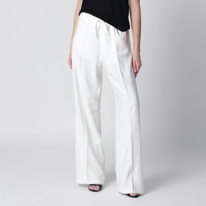 DARKPARK - White Iris trousers in crêpe