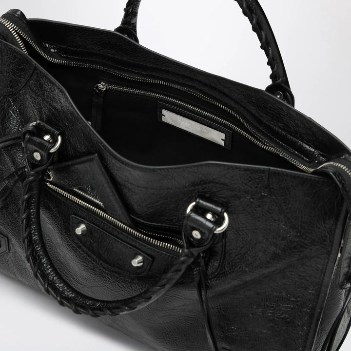 Balenciaga - Le City Medium bag in Arena lambskin leather black Brand Apparel &amp; Accessories TU