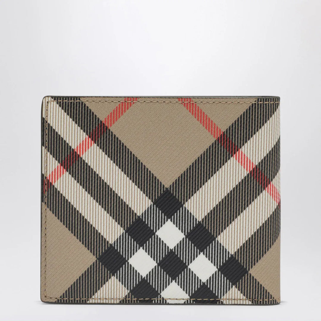 Burberry - Beige Check-pattern wallet Brand Apparel &amp; Accessories TU