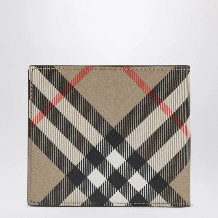 Burberry - Beige Check-pattern wallet Brand Apparel &amp; Accessories TU