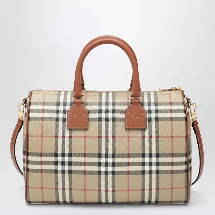 Burberry - Medium bowling bag with Check pattern Brand Apparel &amp; Accessories U