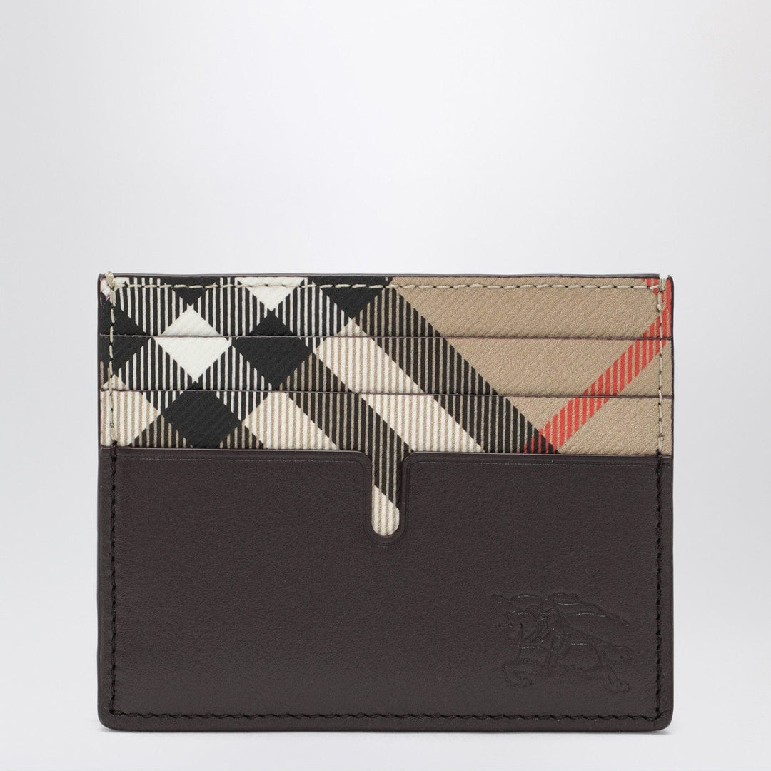 Apparel & Accessories TU Burberry - Pop card holder in beige with Check pattern Brand