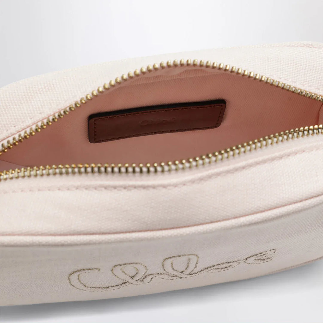 Chloé - Petal pink crossbody bag with logo embroidery Brand Apparel &amp; Accessories TU