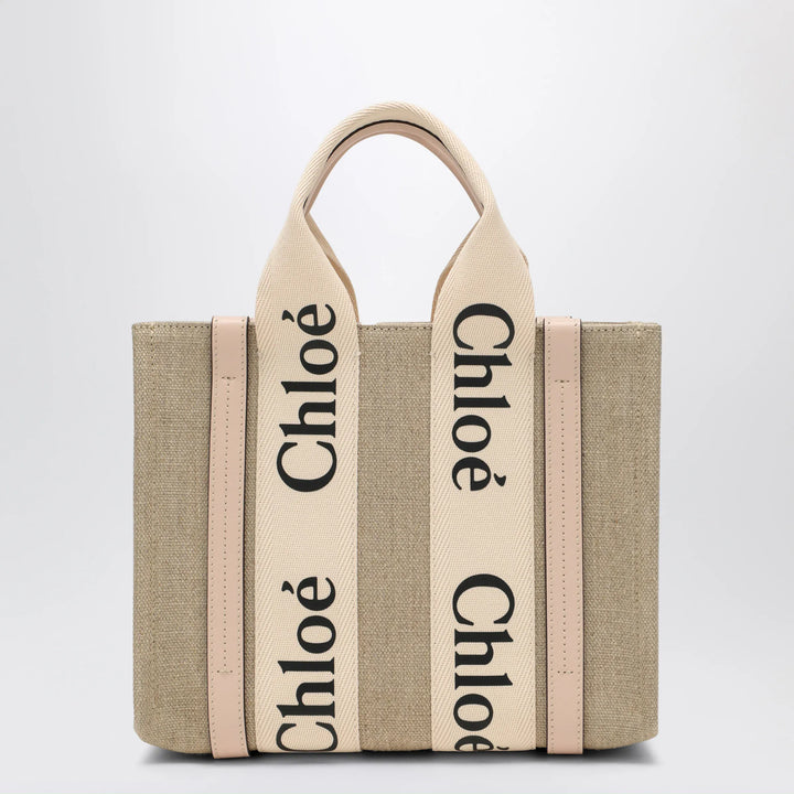 Chloé - Woody little bag in beige canvas Brand Apparel &amp; Accessories U