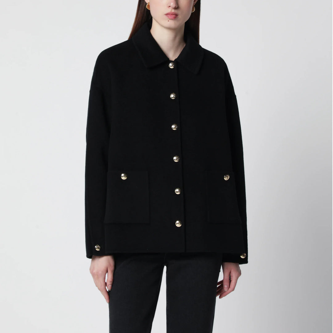 ANINE BING - Black wool and cashmere jacket Brand Apparel & Accessories > Clothing > Outerwear > Coats & Jackets XS