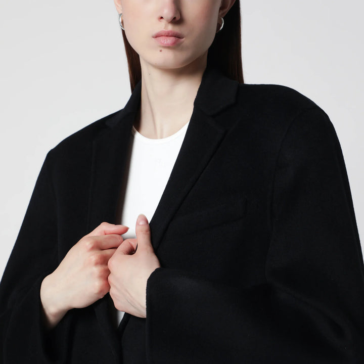 ANINE BING - Quinn oversized wool-cashmere blazer in black Brand Apparel &amp; Accessories > Clothing > Outerwear > Coats &amp; Jackets