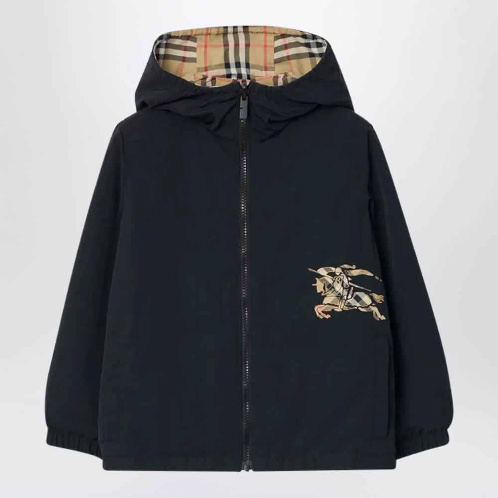 Burberry - Reversible check hooded nylon jacket in sand Brand Apparel & Accessories > Clothing > Outerwear > Coats & Jackets