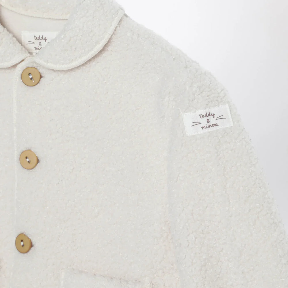 Teddy & Minou - Ivory teddy-fabric jacket Brand Apparel & Accessories > Clothing > Outerwear > Coats & Jackets 36M