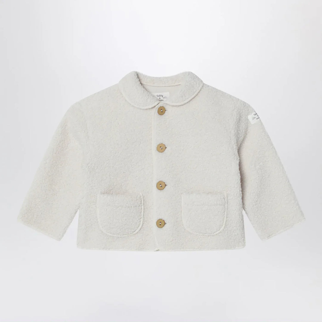 Teddy &amp; Minou - Ivory teddy-fabric jacket Brand Apparel &amp; Accessories > Clothing > Outerwear > Coats &amp; Jackets 36M