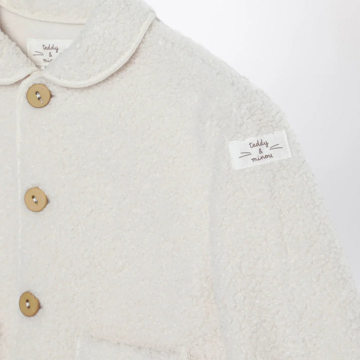 Teddy &amp; Minou - Ivory teddy-fabric jacket Brand Apparel &amp; Accessories > Clothing > Outerwear > Coats &amp; Jackets 36M
