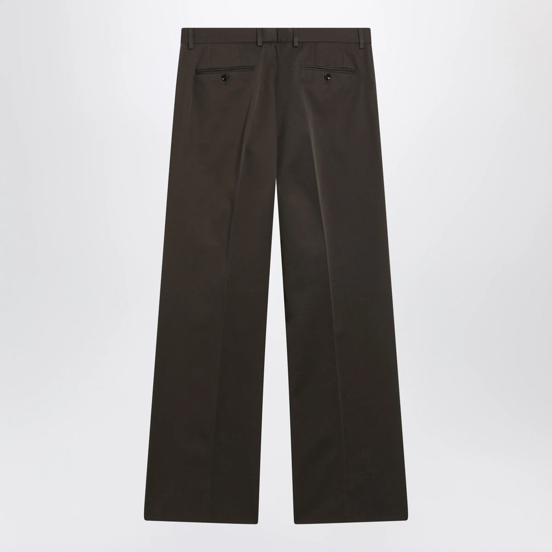 Dolce&amp;Gabbana - Tailored cotton trousers in brown Brand Apparel &amp; Accessories > Clothing > Pants 50 IT