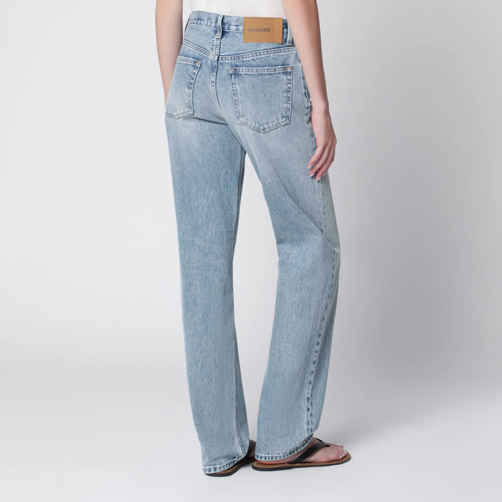 HAIKURE - Lisa straight-leg jeans in cotton denim, light blue Brand Apparel &amp; Accessories > Clothing > Pants